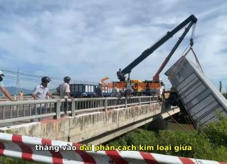 Tai nạn kinh hoàng xe tải lật ngang QL28 Lâm Đồng: May mắn thoát chết!